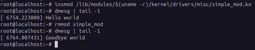 log do modulo simple_mod
